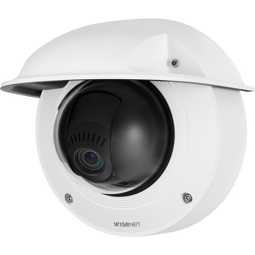 Wisenet XNV-8081Z 5 Megapixel Outdoor Network Camera - Color, Monochrome - Dome - White