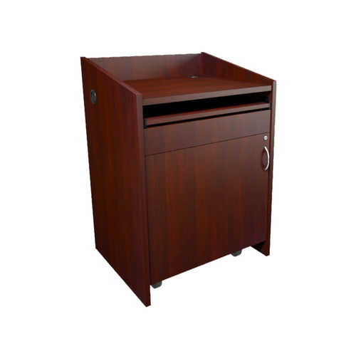 Middle Atlantic Pre-Configured L2 Series Lectern with Connectivity - Grained Cherry