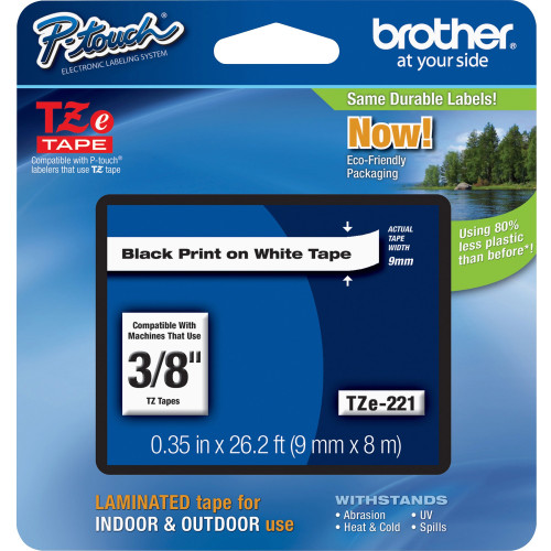 Brother TZE221 P-touch TZe Laminated Tape Cartridges