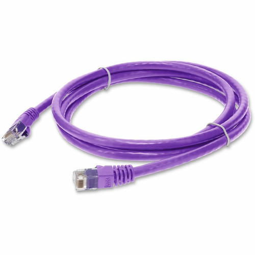 AddOn AOT-7FCAT6-VIO 7ft RJ-45 (Male) to RJ-45 (Male) Straight Violet Cat6 UTP Copper TAA Compliant Patch Cable