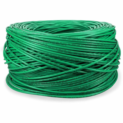 AddOn 1000ft Non-Terminated Green Cat6 UTP Plenum-Rated Copper Patch Cable