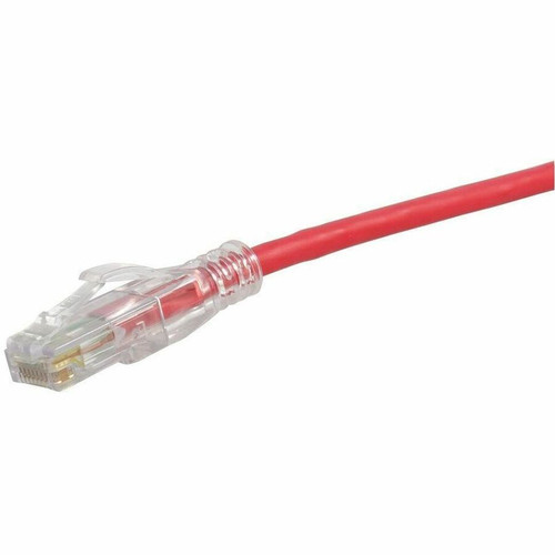 Ortronics 28awg Reduced diameter C6A/10G channel cord Red 10FT