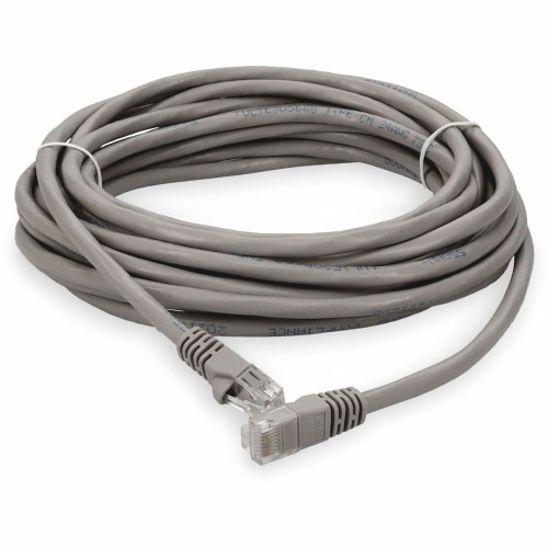 AddOn 16ft RJ-45 (Male) to RJ-45 (Male) Straight Gray Cat6 UTP PVC Copper Patch Cable