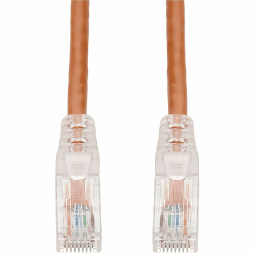 AddOn 25ft Orange CAT 6 PVC Ethernet Cable Snagless Easy Clear Boot TAA RJ-45 M/M