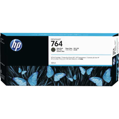 HP 764 Original Ink Cartridge - Single Pack - Matte Black - 1 Each