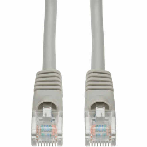 AddOn 75ft Gray CAT 6A PVC Ethernet Cable Snagless Bubble Boot RJ-45 M/M