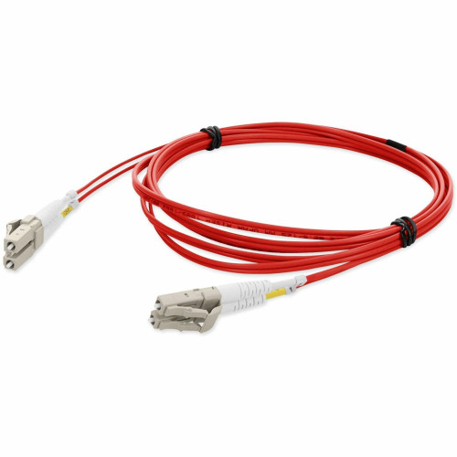 AddOn ADD-LC-LC-8M6MMF-RD-TAA Fiber Optic Duplex Patch Network Cable