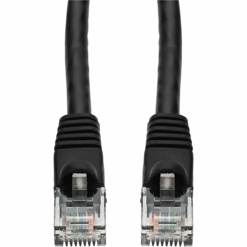 AddOn 30ft Black CAT 5E PVC Ethernet Cable Snagless Bubble Boot RJ-45 M/M
