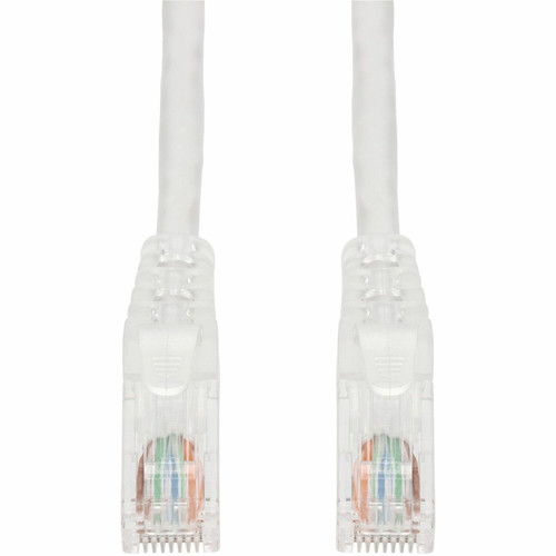 AddOn 14ft White CAT 6 PVC Ethernet Cable Snagless Easy Clear Boot TAA RJ-45 M/M
