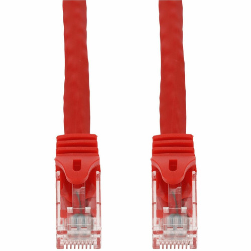 AddOn 2ft Red CAT 6A PVC Ethernet Cable Snagless Easy Boot RJ-45 M/M