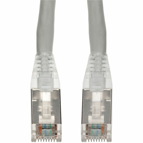 AddOn 5ft Gray CAT 6A Shielded PVC Ethernet Cable Snagless Bubble Boot RJ-45 M/M