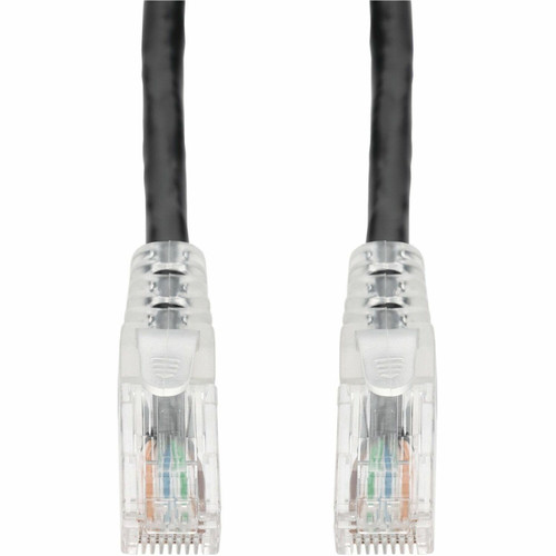 AddOn 6ft Black CAT 6 PVC Ethernet Cable Snagless Easy Clear Boot TAA RJ-45 M/M