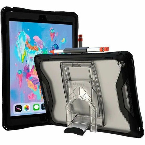 UZBL AfterShock Case for iPad 7th / 8th / 9th Gen 10.2 w/ Kickstand, Black