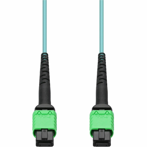 AddOn 15m AMPO-16 MPO Aqua OM4 Duplex OFNR (Riser-Rated) 16-Strand MMF Fiber Patch Cable