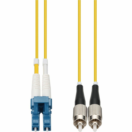 AddOn 80m LC to FC Yellow OS2 Duplex OFNR (Riser-Rated) SMF Fiber Patch Cable