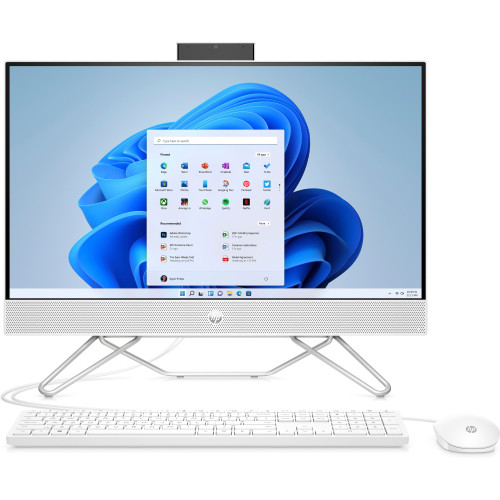 HP 24-cb1000a 24-cb1217c All-in-One Computer - AMD Ryzen 3 5425U Quad-core (4 Core) 2.70 GHz - 8 GB RAM DDR4 SDRAM - 1 TB HDD - 256 GB M.2 PCI Express NVMe SSD - 23.8" Full HD 1920 x 1080 Touchscreen Display - Starry White - Refurbished