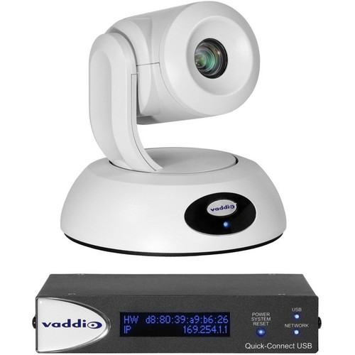 Vaddio RoboSHOT USBQ USB Camera System - Includes PTZ Camera - White