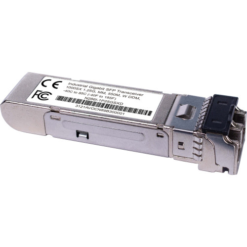 Tripp Lite Industrial Gigabit SFP Transceiver 1000Base-SX Multimode LC Duplex DDM -40&deg; to 85&deg;C 550 m (1,804 ft.)