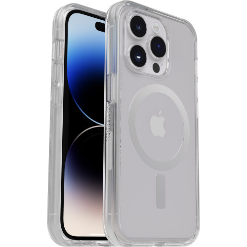 OtterBox 77-89225 iPhone 14 Pro Symmetry Series+ Clear Antimicrobial Case for MagSafe