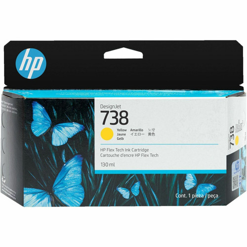 HP 498N7A 738 Original Inkjet Ink Cartridge - Yellow Pack