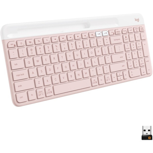Logitech K585 Slim Multi-Device Keyboard - Wireless - Rose