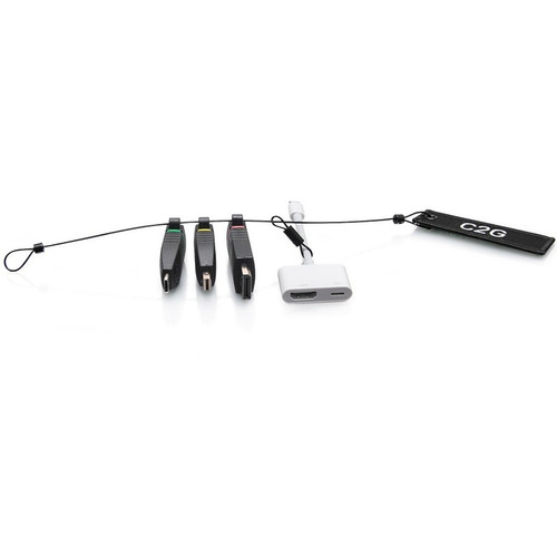 C2G C2G29886 HDMI Adapter Ring with Mini DP - DisplayPort - USB-C & Lightning