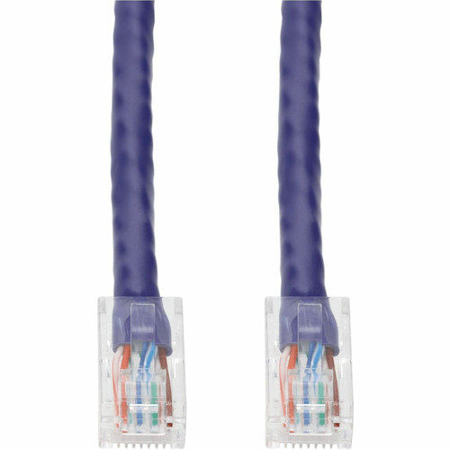 AddOn ADD-14FCAT6NB-PE-LLBL 14ft Purple CAT 6 PVC Ethernet Cable Non-Booted RJ-45 M/M with Length Labels