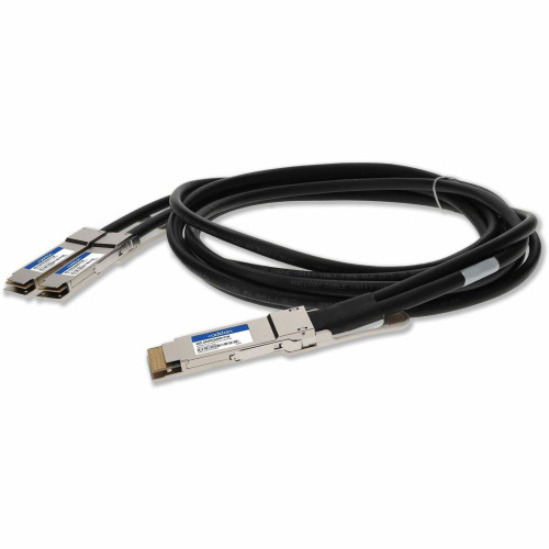 AddOn ADD-Q4AR2Q56MX-P1M Arista Networks CAB-D-D-400G-1M to Mellanox MCP7H60-W001R30 Compatible TAA 400GBase-CU QSFP-DD 400G to 2xQSFP56 200G PAM-4 Direct Attach Cable (Passive Twinax - 1m)