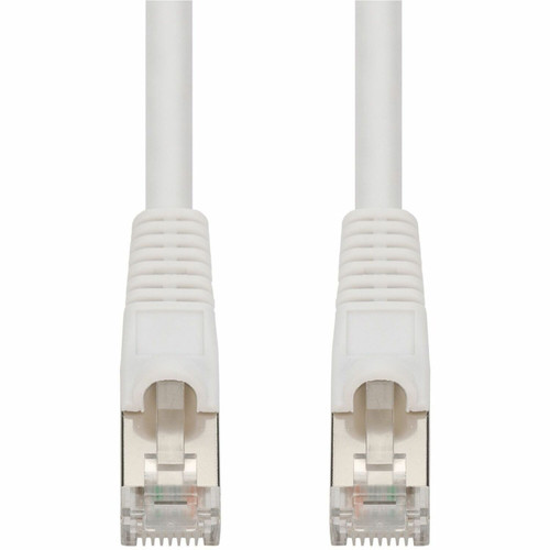 AddOn ADD-25FCAT7-WE 25ft White CAT 7 Shielded (S/FTP) PVC Ethernet Cable Snagless Bubble Boot RJ-45 M/M