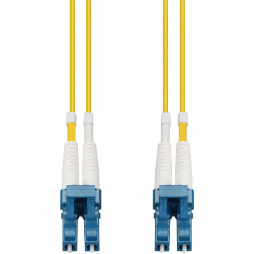 AddOn ADD-LC-LC-0-5M9SMF-TAA 0.5m LC to LC Yellow OS2 Duplex OFNR (Riser-Rated) TAA SMF Fiber Patch Cable