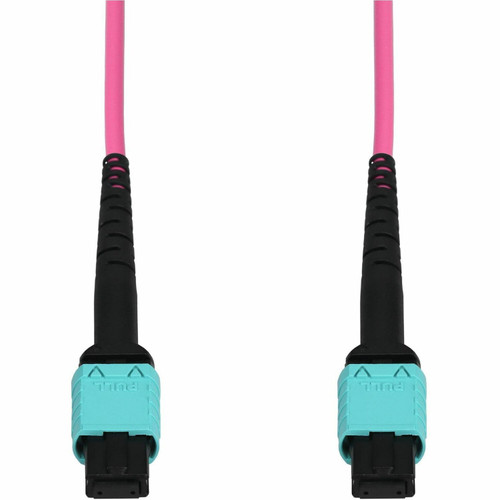 AddOn ADD-MPOMPO-10M5OM4AP-MA 10m MPO/UPC to MPO/UPC Magenta OM4 Armored OFNP (Plenum-Rated) 12-Strand Fiber Patch Cable