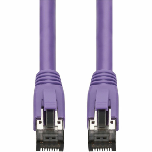 AddOn ADD-7FCAT8-PE 7ft Purple CAT 8 Shielded (S/FTP) PVC Ethernet Cable Snagless Easy Boot RJ-45 M/M