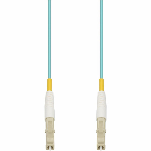 AddOn ADD-LC-LC-0-5MS5OM4 0.5m LC to LC Aqua OM4 Simplex OFNR (Riser-Rated) Fiber Patch Cable