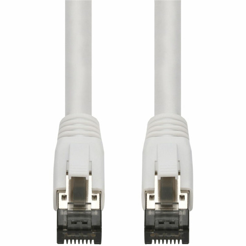 AddOn ADD-3FCAT8-WE 3ft White CAT 8 Shielded (S/FTP) PVC Ethernet Cable Snagless Easy Boot RJ-45 M/M