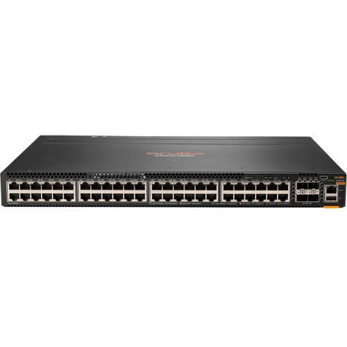 HPE 6300M 48-port 1GbE and 4-port SFP56 Power-to-Port 2 Fan Trays 1 PSU Bundle