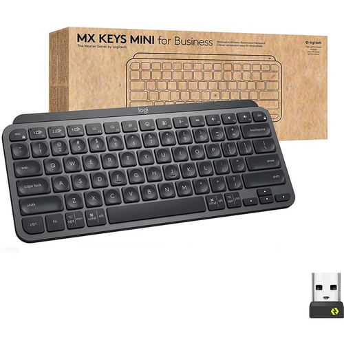 Logitech MX Keys Mini Keyboard for Business - Wireless - Graphite