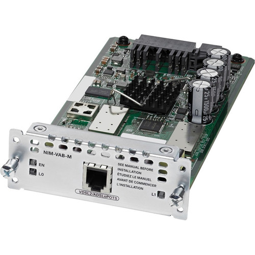 Cisco NIM-VAB-M 1-port VDSL2/ADSL2+ NIM over POTS with Annex M Spare