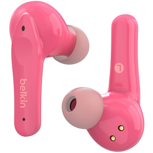 Belkin SoundForm Nano Earbuds for Kids - Wireless - Pink