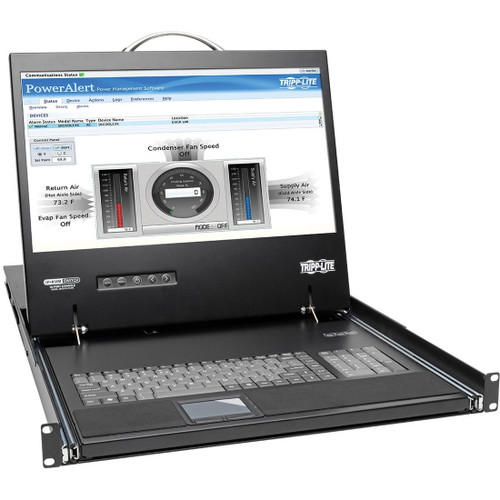 Tripp Lite NetCommander 16-Port Cat5 KVM over IP Switch 19 in. LCD 2 Remote + 1 Local User 1U Rack-Mount