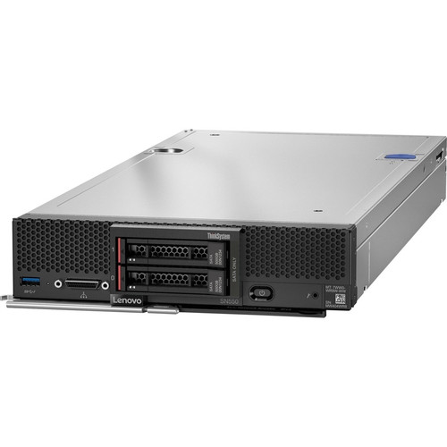 Lenovo ThinkSystem SN550 7X16A07BNA Blade Server - 1 x Intel Xeon Silver 4208 2.10 GHz - 32 GB RAM - Serial ATA/600, Serial Attached SCSI (SAS) Controller