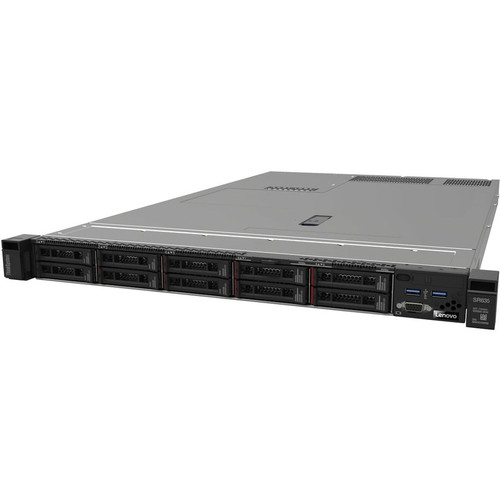 Lenovo ThinkSystem SR635 7Y99A018NA 1U Rack Server - 1 x AMD EPYC 7702P 2 GHz - 32 GB RAM - Serial ATA Controller