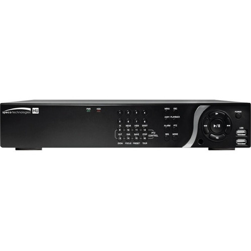 Speco 16 Channel 4K IP, HD-TVI Hybrid Video Recorder - 6 TB HDD