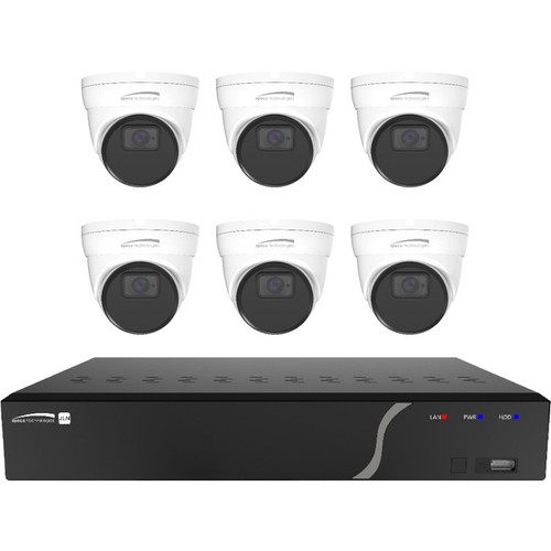 Speco 8 Channel Analytic Surveillance Kit with 5MP IP Cameras, NDAA Compliant - 2 TB HDD