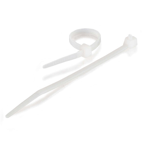 C2G 4 Inch Cable Tie Multipack - 100 Pack - White