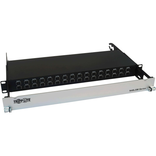 Tripp Lite Spine-Leaf MPO Panel with Key-Up to Key-Up MTP/MPO Adapter 12F MTP/MPO-PC M/M 8F OM4 Multimode 32 x 32 Ports 1U