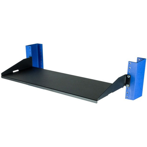 Rack Solutions 1U 2Post Solid Cantilever Shelf 7in (D) - Flanged Down