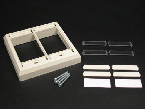 Wiremold CM-DFP CM Two Gang Faceplate in Ivory
