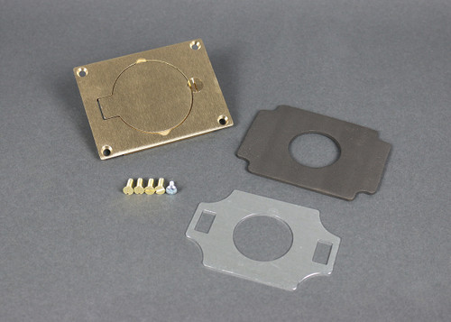 Wiremold 828DLR Single Locking Cover Plate in Brass
