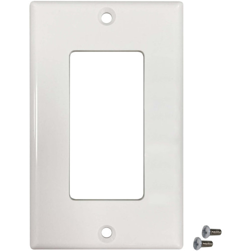 Tripp Lite Safe-IT Single-Gang Antibacterial Wall Plate, Decora Style, Ivory, TAA