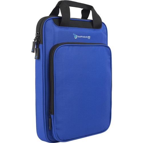 TechProducts360 Vertical Vault Carrying Case for 13" Notebook - Blue